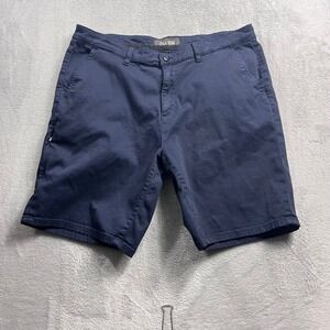 DU/ER Pimlico Performance Shorts Navy Blue Mens 36 MST91013